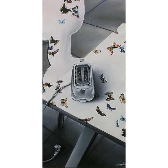 Sweet Home V. - olajfestmény 65x125 cm
