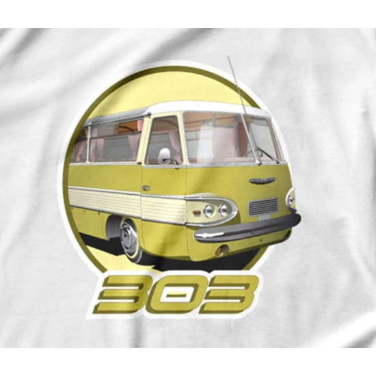 Ikarus 303 póló fehér