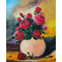 Kép 3/3 - Vörös Rózsák - olajfestmény faroston 40x50 cm